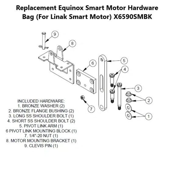 EQUINOX SMART MOTOR (COMPLETE MOTOR) (INCLUDES HARDWARE BAG)