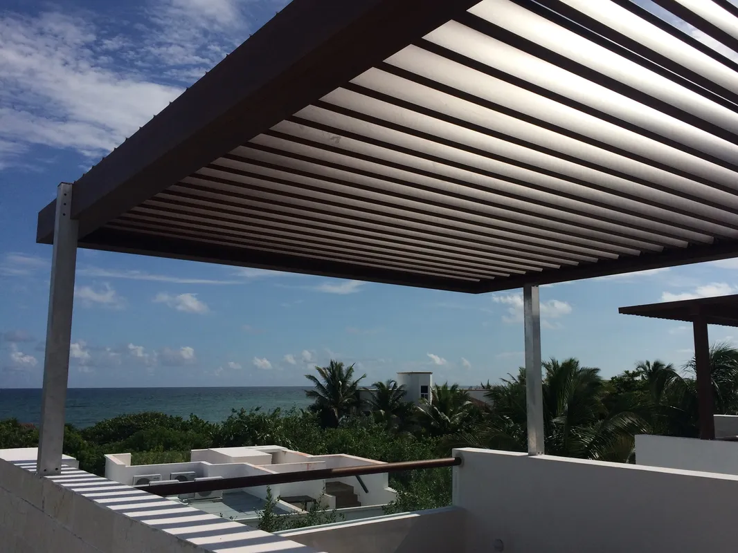 Inside image of a roof of a house